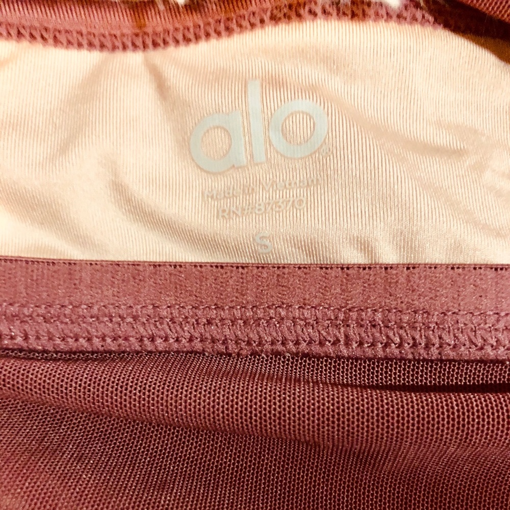 SOLD Alo Lavish Rose Mesh Bra Size Small EUC - Picture 3 of 4